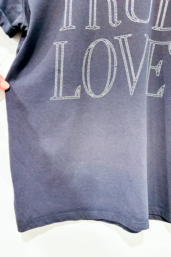 T-shirt gris ''true love'' (m) -- La Penderie du Paradis ?