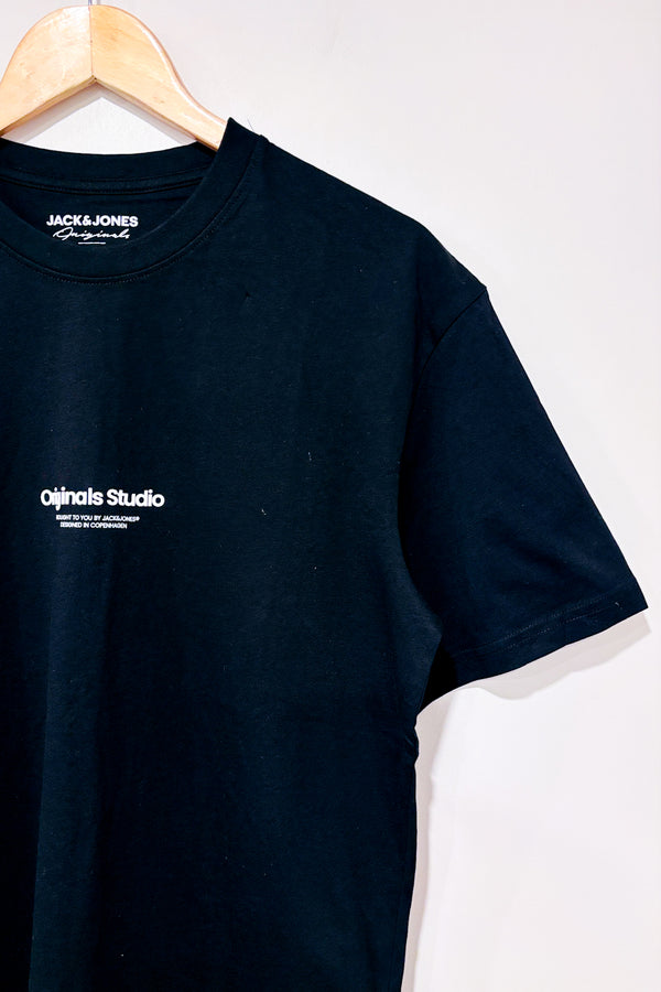 T-shirt noir ''originals studio'' (s) - Homme-Jack&Jones-La Penderie du Paradis 🕊