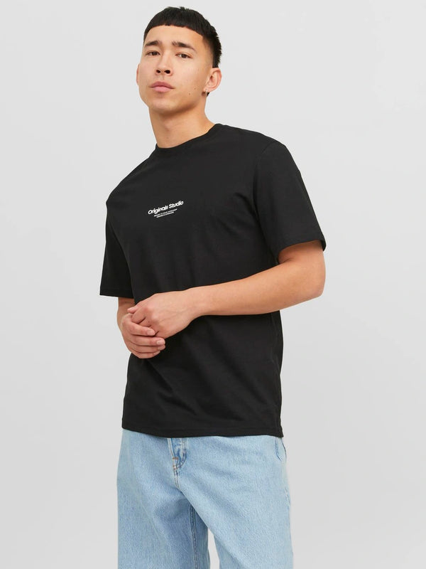 T-shirt noir ''originals studio'' (s) - Homme-Jack&Jones-La Penderie du Paradis 🕊