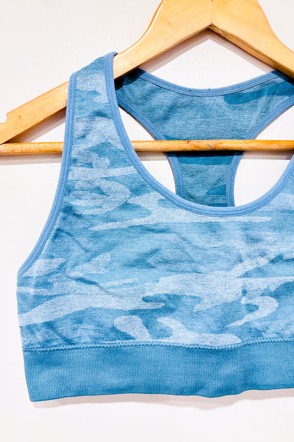 Top de sport turquoise motif camouflage (m)-RBX Active-La Penderie du Paradis 🕊