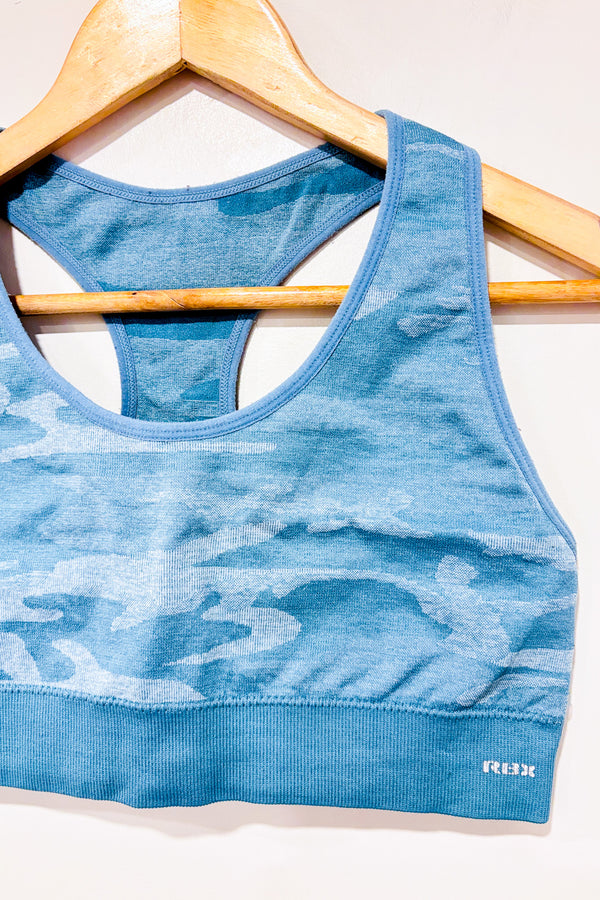 Top de sport turquoise motif camouflage (m)-RBX Active-La Penderie du Paradis 🕊