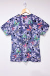 Uniforme médical gris avec papillons multicolores (xs)-Scrubs-La Penderie du Paradis 🕊