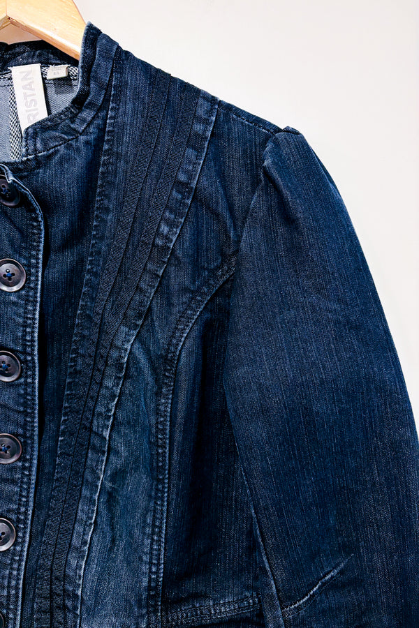 Veste bleu foncé en jeans (l)-Tristan-La Penderie du Paradis 🕊