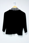 Veste courte noire et blanche motif pied de poule (m/l) -- La Penderie du Paradis ?