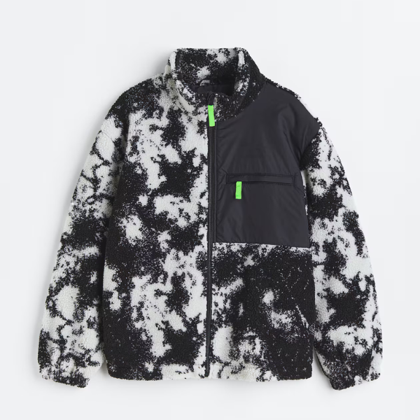 Veste en peluche noire et blanche (l) - Enfant-H&M-La Penderie du Paradis 🕊