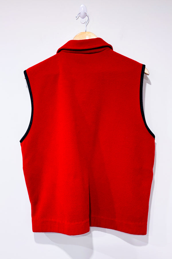Veste sans manche vintage rouge en polar ''Estes Park Colorado'' (m) - Homme-AKWA-La Penderie du Paradis 🕊