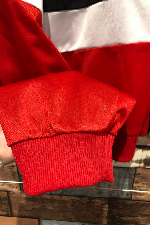 Veste rouge crop top rayée noire et blanche (xxl) seconde main Forever21   