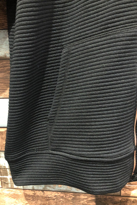 Veste noire côtelée (m) seconde main Skechers   