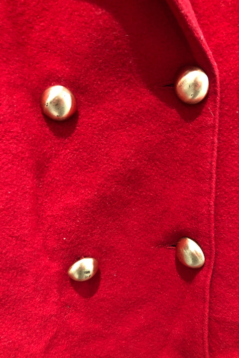 Veston rouge en laine (m) seconde main Pascal Valmy   