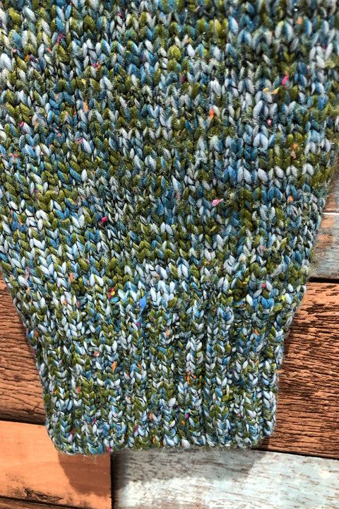 Veste en tricot verte et bleue (m/l) seconde main Autres   
