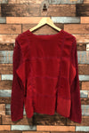 Veste rouge en tricot (l) seconde main Tanjay 