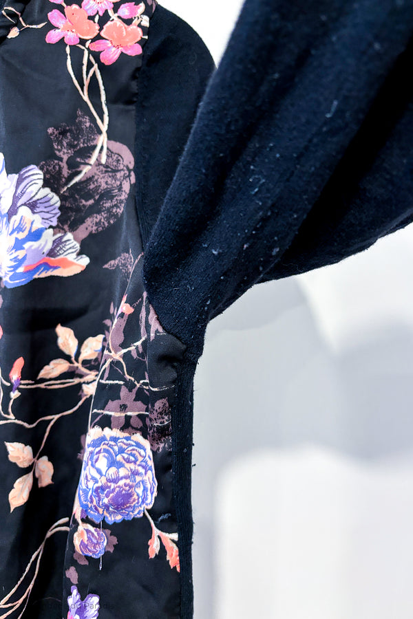 Cardigan noir fleuri (m) seconde main Mexx 