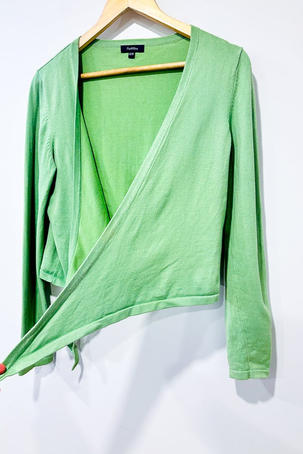 Cardigan ouvert vert lime (m) -- La Penderie du Paradis ?