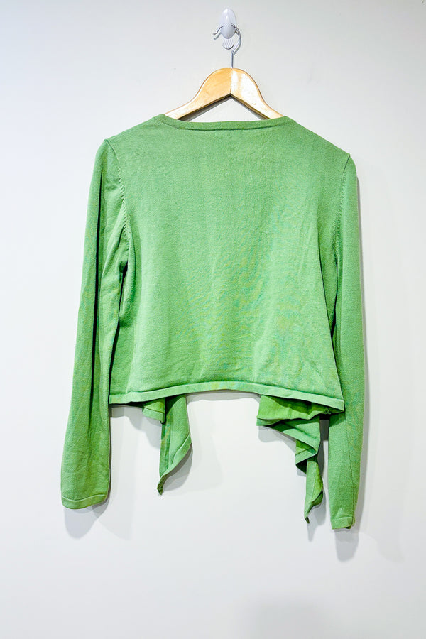 Cardigan ouvert vert lime (m) -- La Penderie du Paradis ?