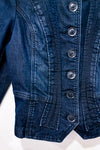 Veste bleu foncé en jeans (l)-Tristan-La Penderie du Paradis 🕊