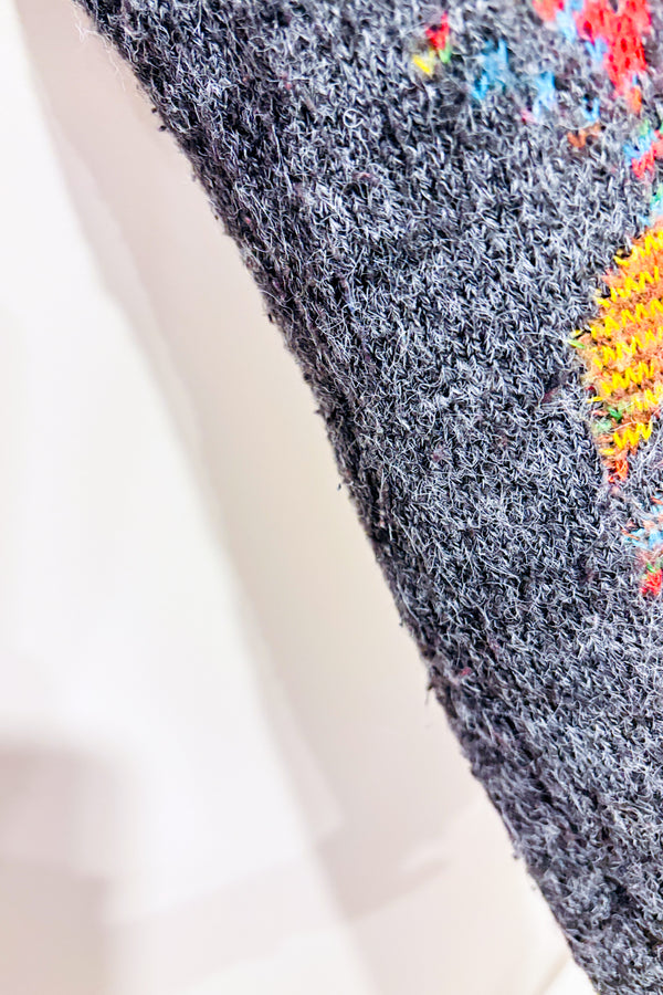 Veste ouverte grise en tricot avec motifs (xs)-Dreamers by Debut-La Penderie du Paradis 🕊