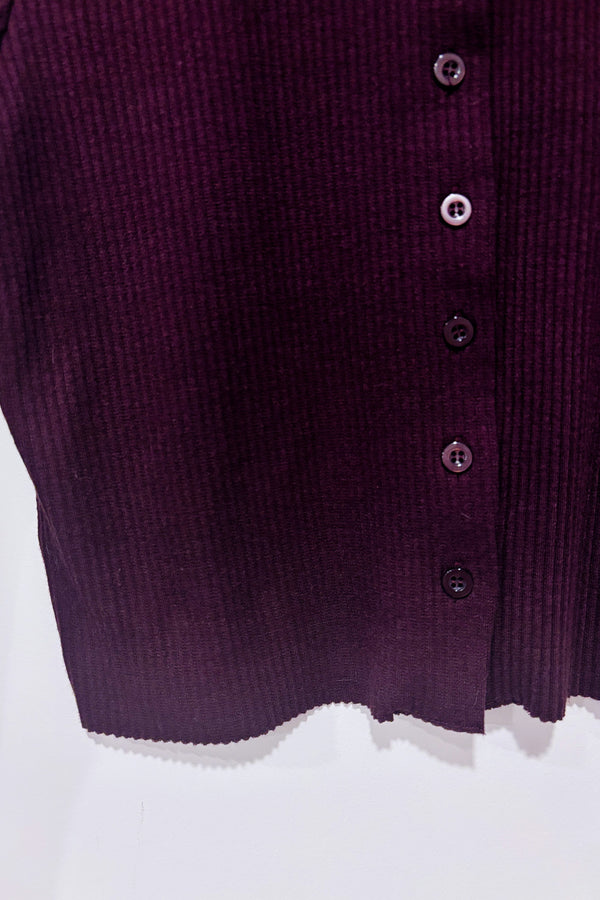 Cardigan côtelé court prune (l)-Ardene-La Penderie du Paradis 🕊