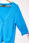 Cardigan turquoise (l)-Simons-La Penderie du Paradis 🕊