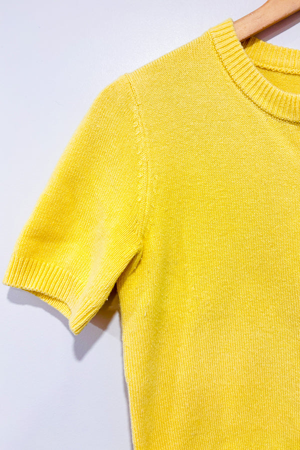 Cardigan court jaune à boutons (s)-Simons-La Penderie du Paradis 🕊
