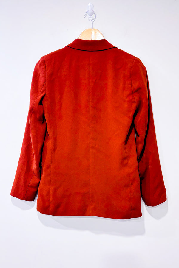 Veston ouvert orange brûlé avec épaulettes (xs)-H&M-La Penderie du Paradis 🕊