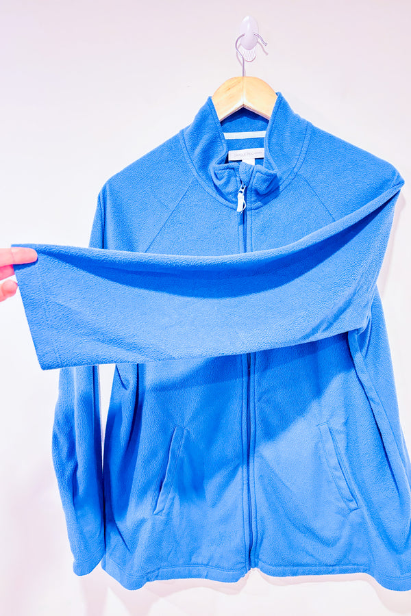 Veste turquoise en polar (l)-Carole Hochman-La Penderie du Paradis 🕊