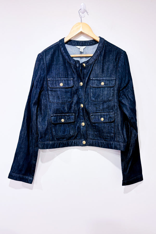 Veste en jeans bleu foncé (l)*-RW&CO.-La Penderie du Paradis 🕊