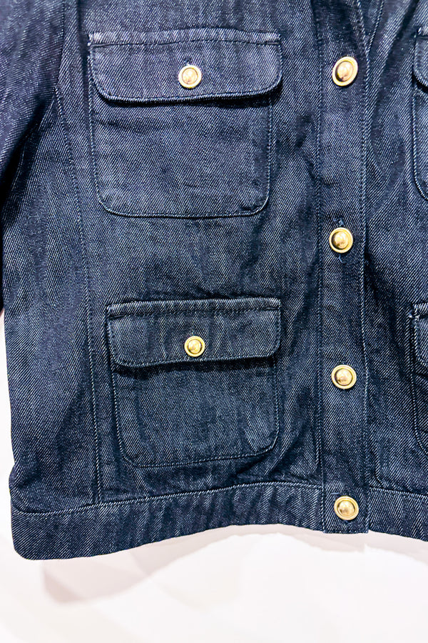 Veste en jeans bleu foncé (l)*-RW&CO.-La Penderie du Paradis 🕊