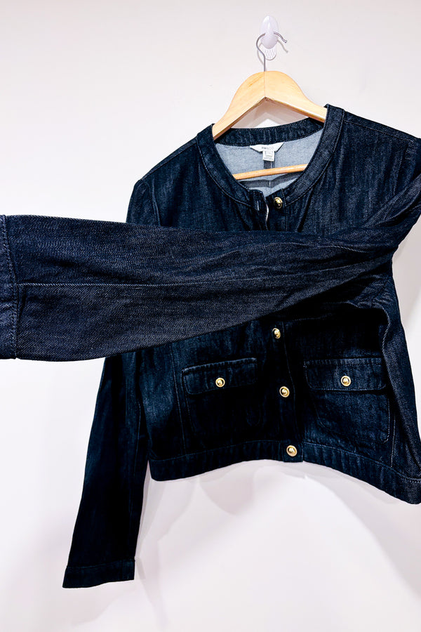 Veste en jeans bleu foncé (l)*-RW&CO.-La Penderie du Paradis 🕊