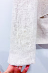 Veston vintage beige coton et lin (l)-Clichy-La Penderie du Paradis 🕊