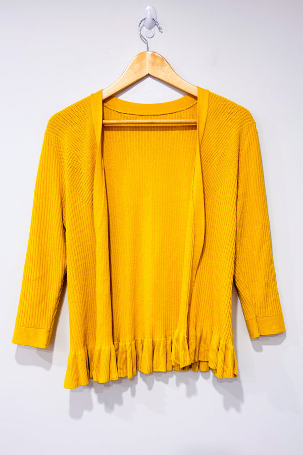 Cardigan ouvert jaune en tricot (s) seconde main - Autres- La Penderie du Paradis