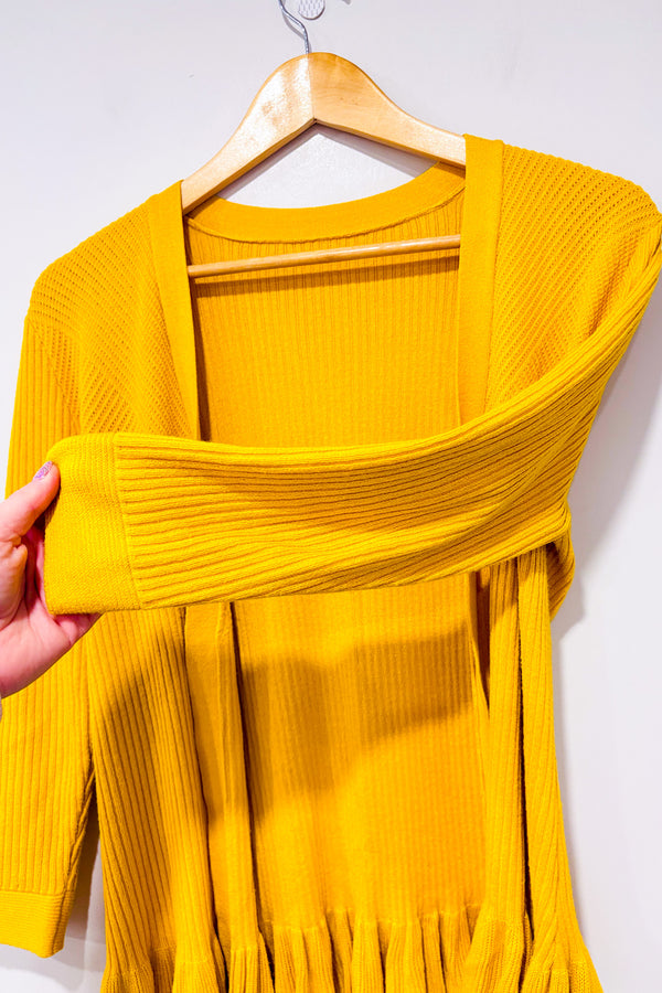 Cardigan ouvert jaune en tricot (s) seconde main - Autres- La Penderie du Paradis