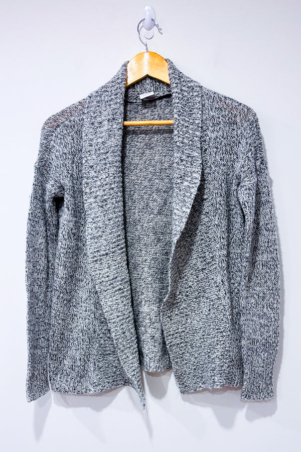 Cardigan ouvert gris en tricot seconde main - Vero Moda- La Penderie du Paradis