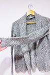 Cardigan ouvert gris en tricot seconde main - Vero Moda- La Penderie du Paradis