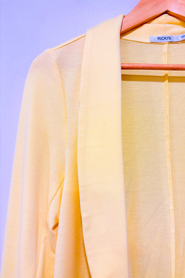 Cardigan jaune ouvert seconde main - Ricki's- La Penderie du Paradis