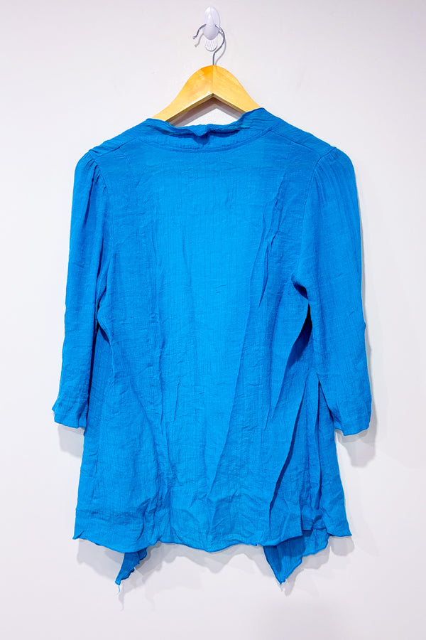 Cardigan léger turquoise ouvert seconde main - Autres- La Penderie du Paradis