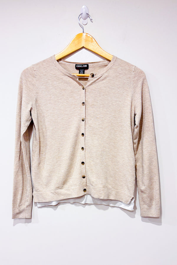 Cardigan beige seconde main - Kirkland- La Penderie du Paradis