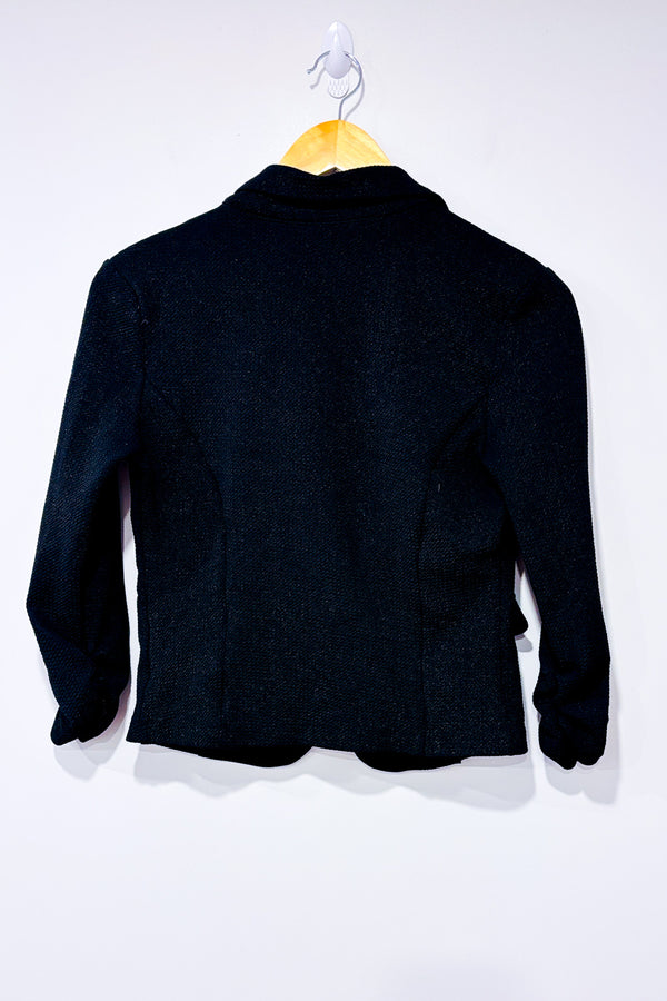 Veston court noir et or scintillant seconde main - Colori- La Penderie du Paradis