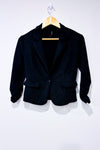 Veston court noir et or scintillant seconde main - Colori- La Penderie du Paradis