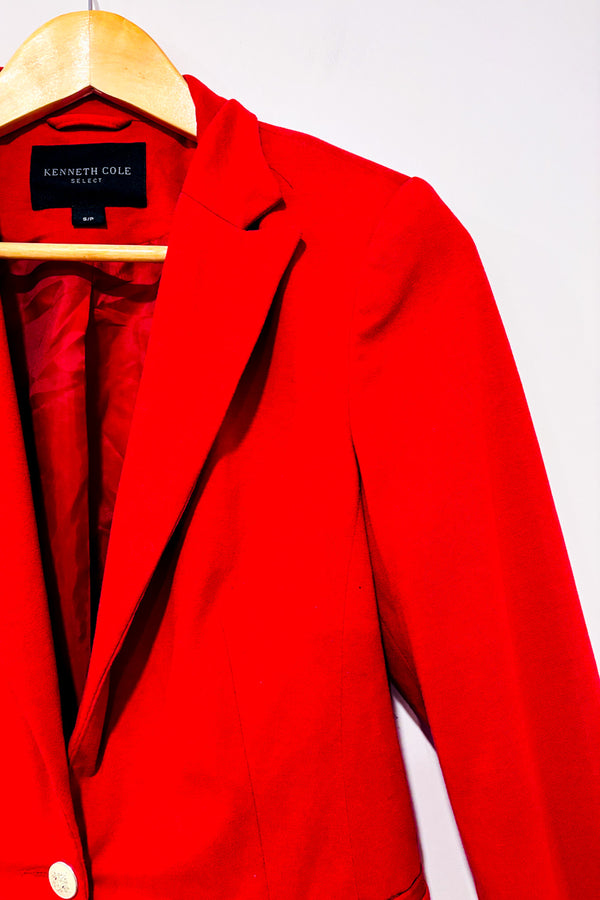 Veston rouge seconde main - Kenneth Cole- La Penderie du Paradis