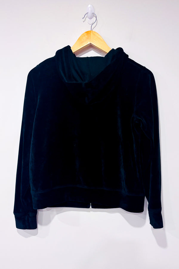 Veste noire en velours seconde main - Mariloup Wolfe- La Penderie du Paradis