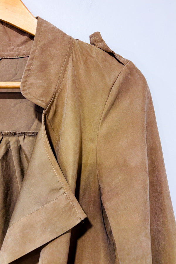 Veste cargo taupe style militaire seconde main - eswallow- La Penderie du Paradis