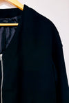 Veste style bomber noire à zip* seconde main - Zara- La Penderie du Paradis