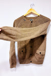 Cardigan en tricot taupe à boutons* seconde main - G-Star- La Penderie du Paradis