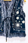 Veste noire avec intérieur fausse fourrure seconde main - Nitrogen- La Penderie du Paradis