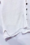 Cardigan blanc en tricot seconde main - Tamra- La Penderie du Paradis