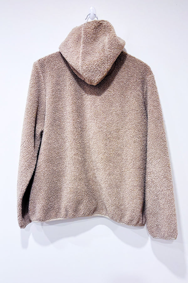 Veste en sherpa beige à capuchon seconde main - Black Mountain- La Penderie du Paradis