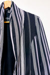 Veston ouvert rayé noir et blanc seconde main - ONE5ONE- La Penderie du Paradis