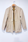 Veste ouverte beige épaisse à motifs chevrons seconde main - SHEIN- La Penderie du Paradis
