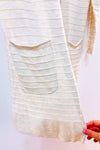 Cardigan ouvert crème texturé mi-long seconde main - Soyaconcept- La Penderie du Paradis
