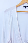 Cardigan blanc à nouer seconde main - Les Collections Mat- La Penderie du Paradis